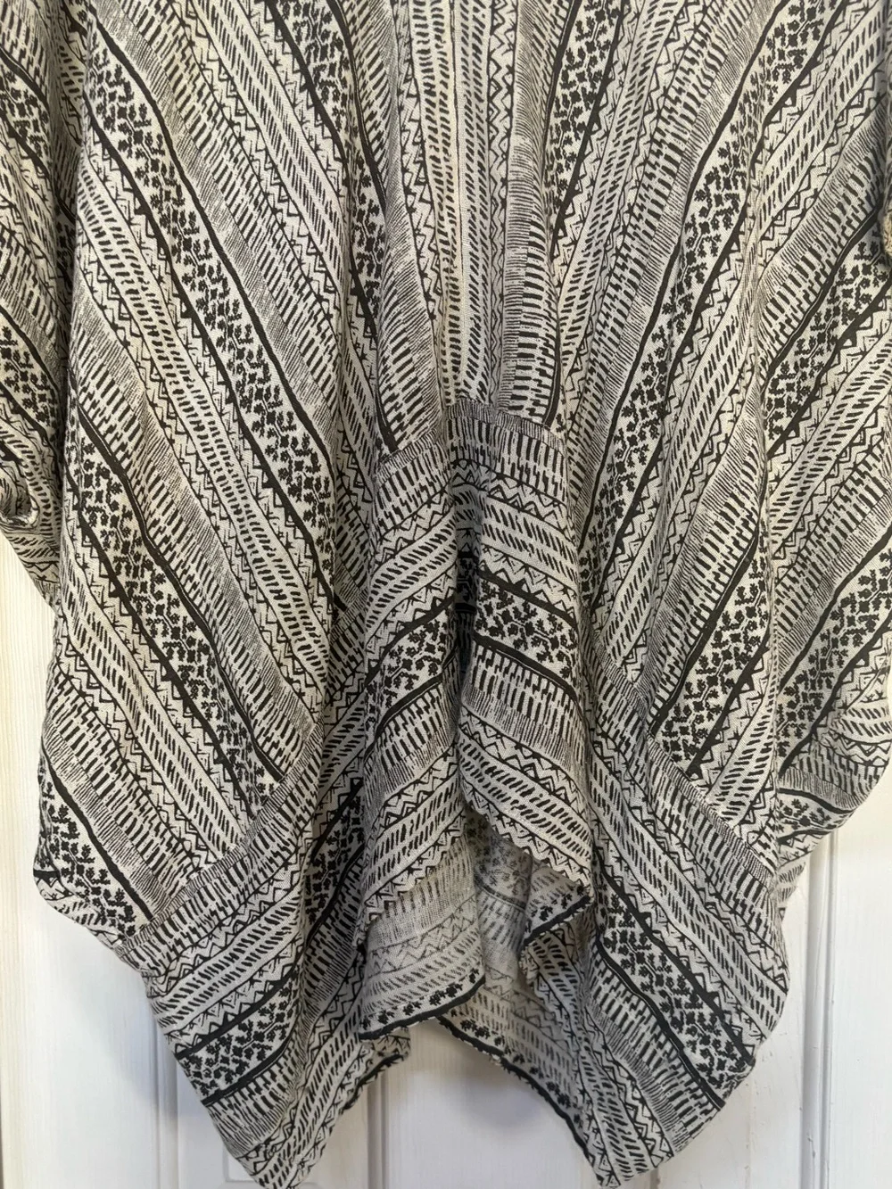 Free People Tribal Beat Kaftan Tunic Oversized Embroidered